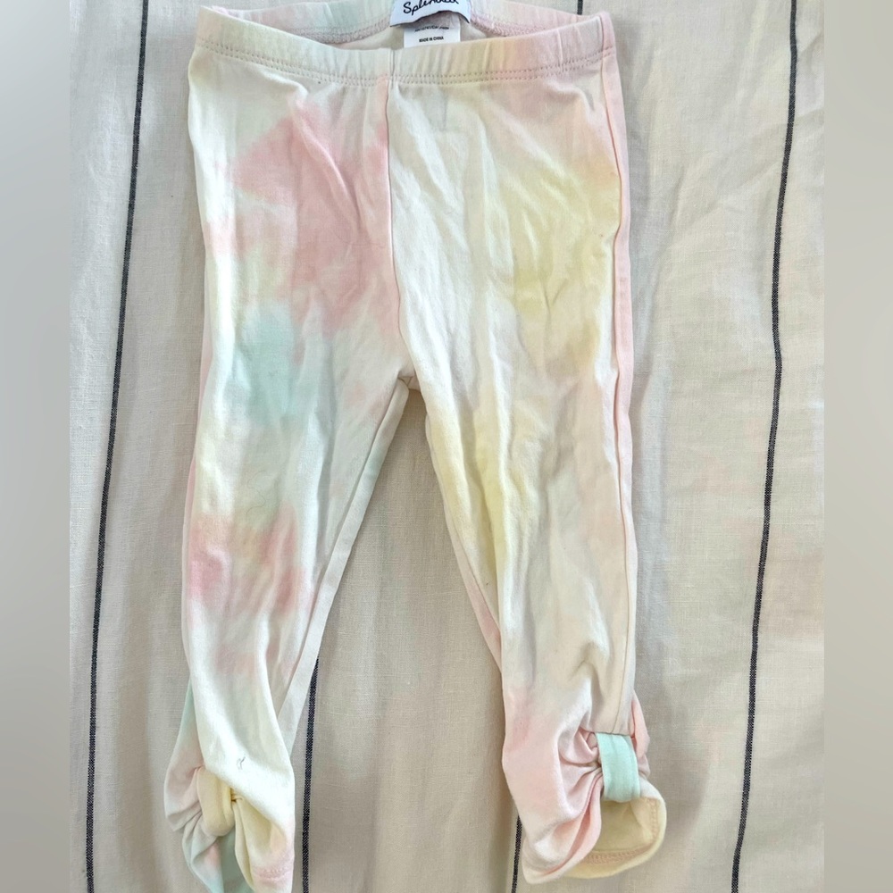 Rainbow tye dye Splendid leggings